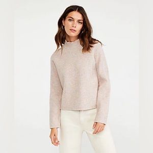 Ann Taylor Cropped Mock Neck Sweater